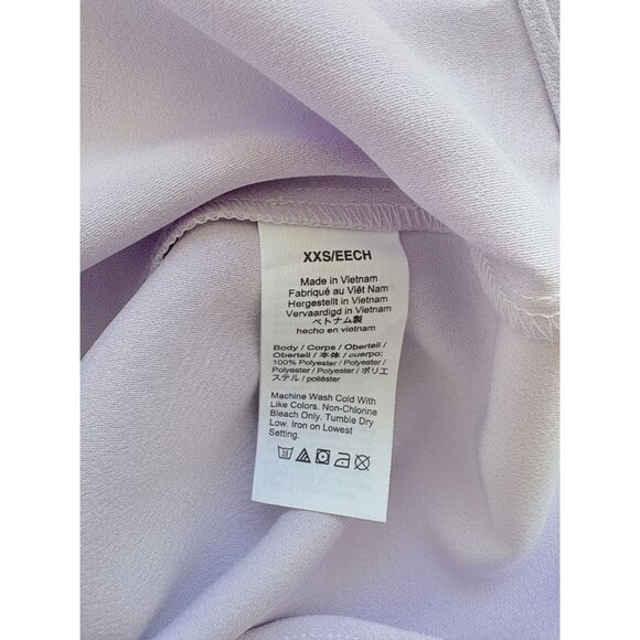 J. Crew Ruffleneck Top in 365 Crepe NWT Lavender XS - Picture 6 of 7